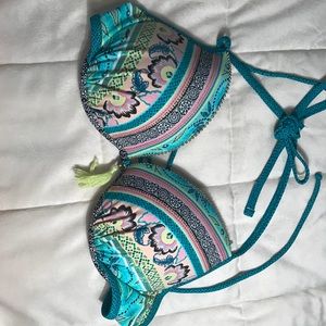 Teal Bikini Top